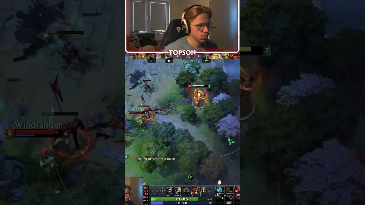 This Gank from Topson on Ember Spirit is True Guide How To Win in Dota 2 #dota2 #gaming #outplay
