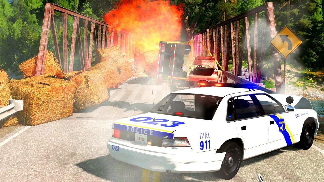 Traffic Stop Crashes 2 | BeamNG.drive