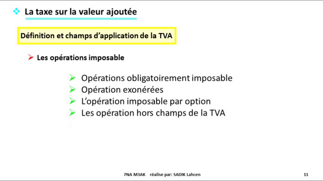 #EP 2 fiscalité: la taxe sur la valeur ajoutée| 1/4