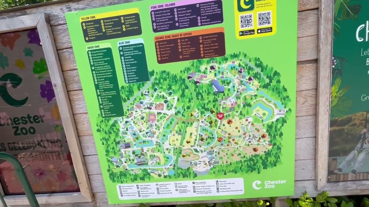 Map of Chester Zoo - Exploring the Zoo