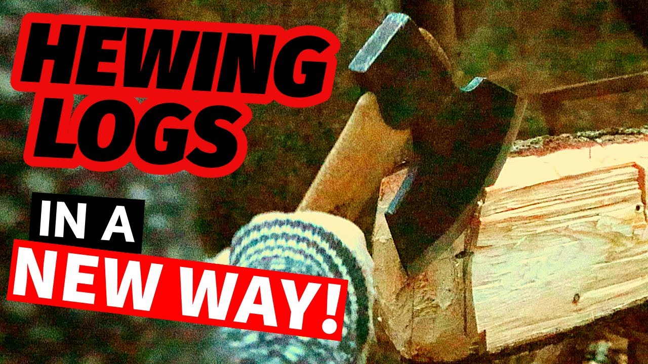HEWING LOGS WITH GRANSFORS BRUK BROADAXE! Two Different Methods: PROS & CONS?