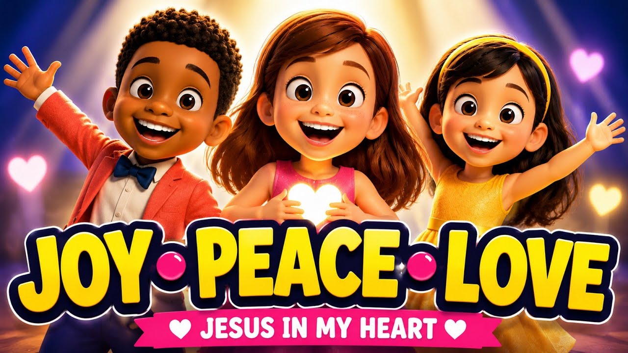 I’ve Got Joy, Peace & Love in My Heart ♥️ | Children's Bible Song | Kids Worship Song With Actions