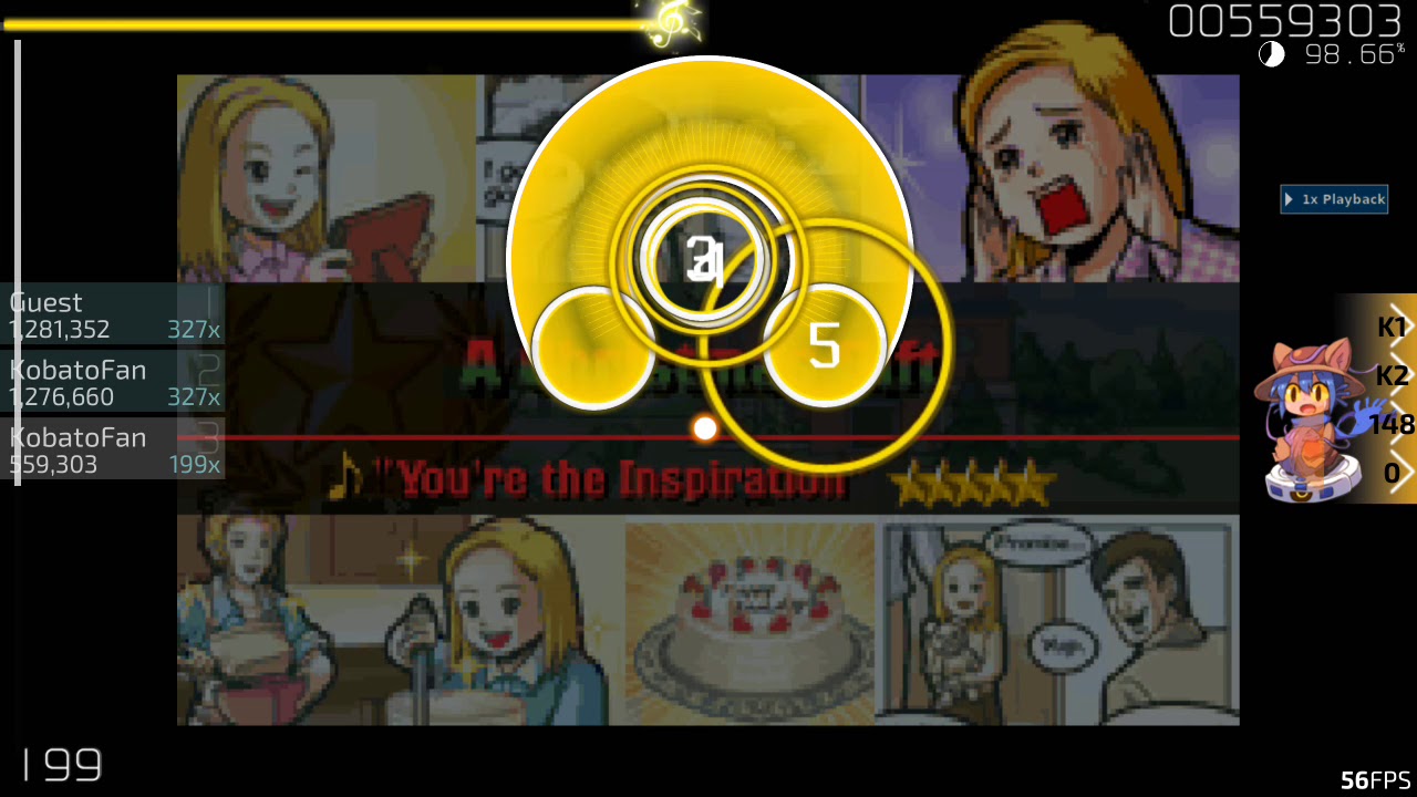 opsu! You're the Inspiration by Julius Miranda (beatmap by:m980)