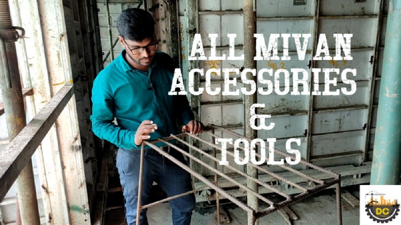 Mivan shuttering Accessories and tools.