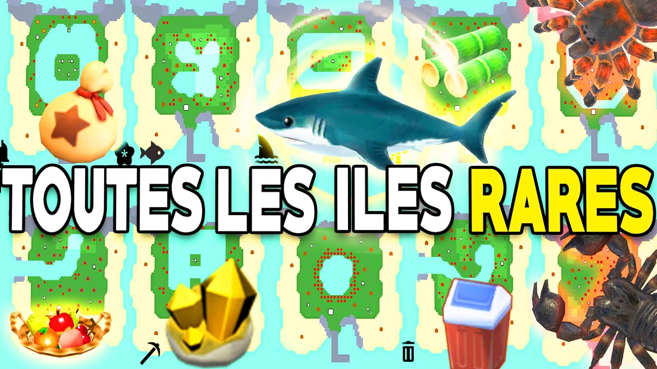 TOUTES LES 20 ÎLES MYSTÈRES RARES (Tarentule, Requin.. 🏝️) ANIMAL CROSSING NEW HORIZONS Datamine FR