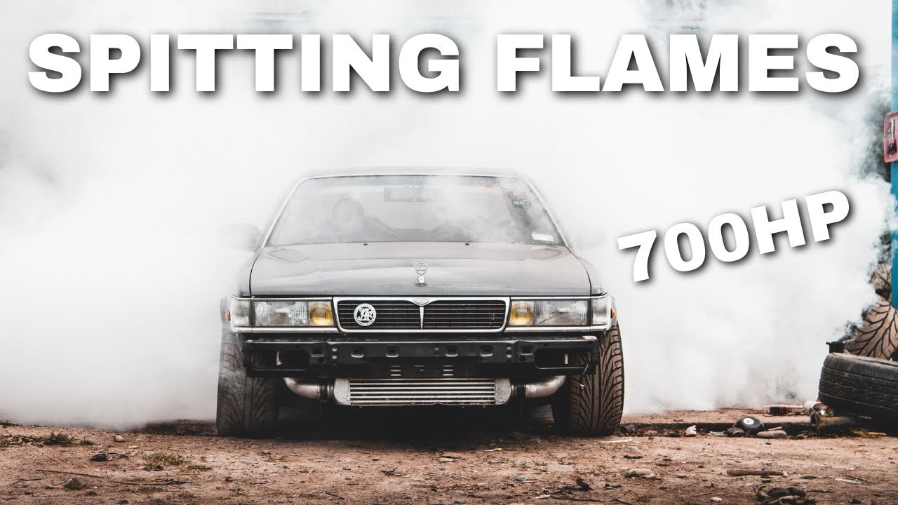 LIMITER BASHING BURNOUTS IN THE FULLY FORGED C33 LAUREL!