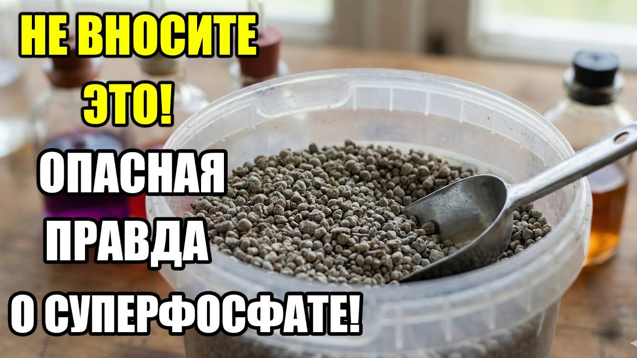 СТОЙТЕ! НЕ ВНОСИТЕ СУПЕРФОСФАТ — ОПАСНОСТЬ, О КОТОРОЙ НЕ ГОВОРЯТ! ПОДДЕЛКИ И ОШИБКИ