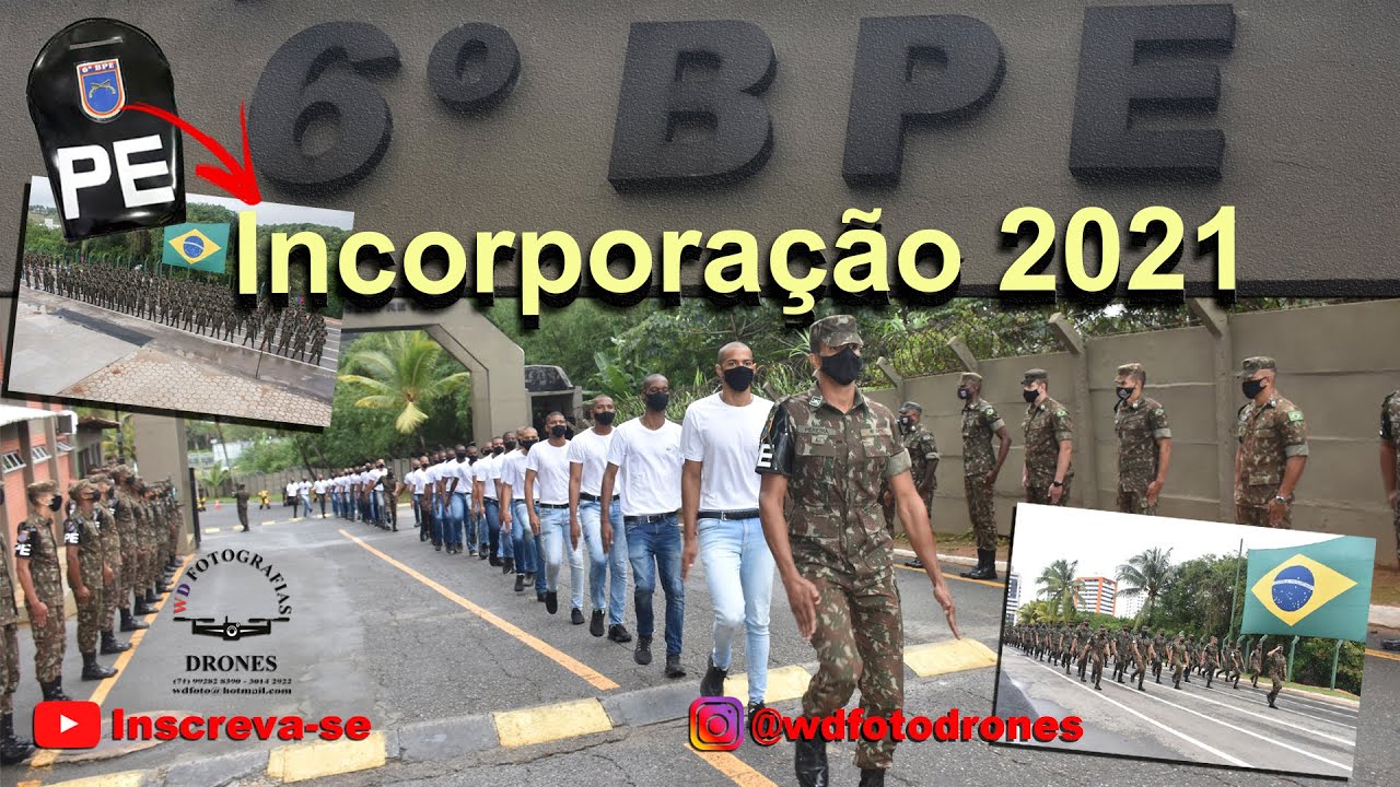 Incorporação 6º BPE - Turma  2021 #Batedores #AiltonSantana #wdfoto #wdfotodrones #serviçomilitar