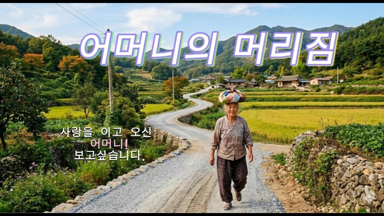 어머님의 머리짐… 그 시절 장터 가던 길 (감동 이야기)