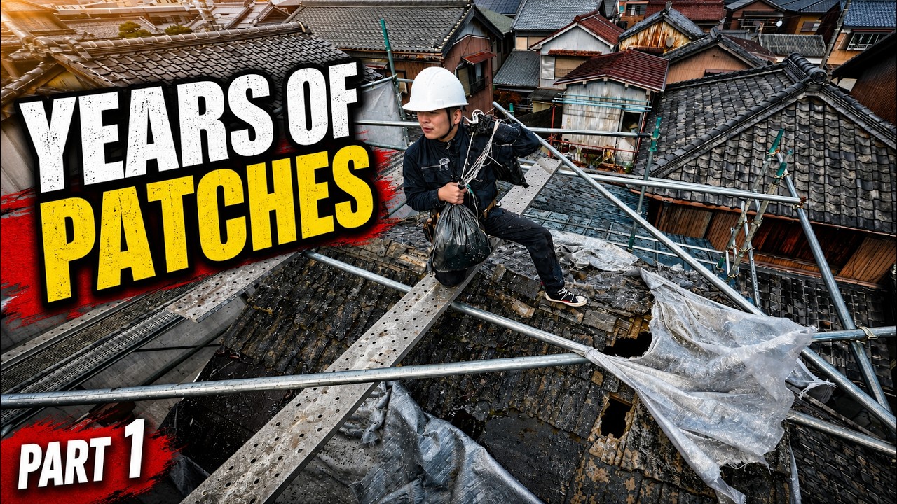 Years of Temporary Roof Fixes Finally FailedJapanese Carpenter Saves the Roof
