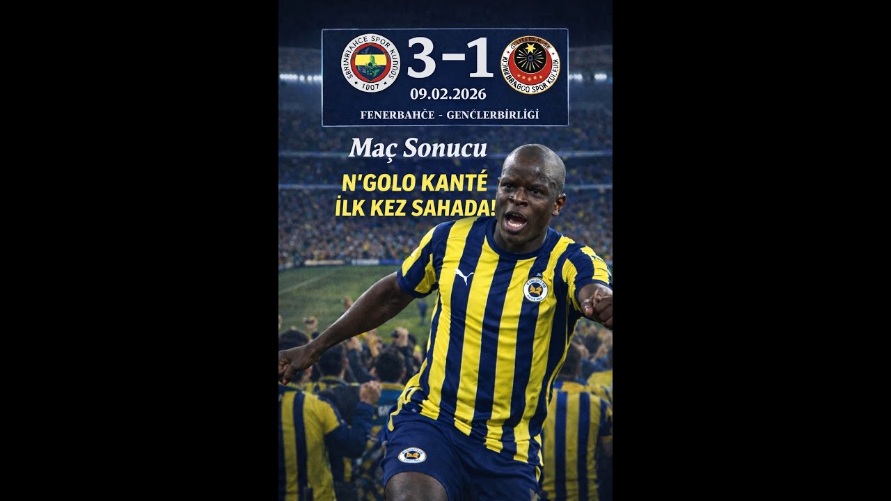 Fenerbahçe 3 – 1 Gençlerbirliği | Maalesef Maç Sonu (09.02.2026)