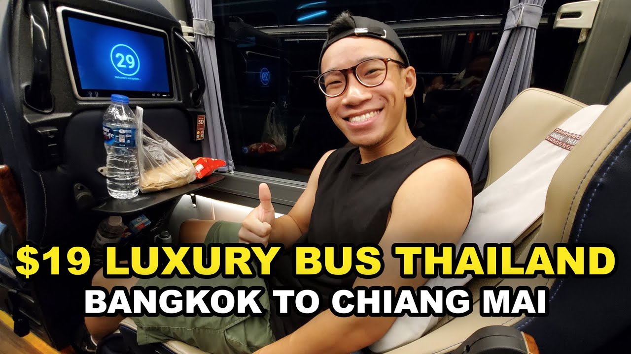 $19 Luxury VIP Overnight Bus From Bangkok to Chiang Mai, Thailand 🇹🇭