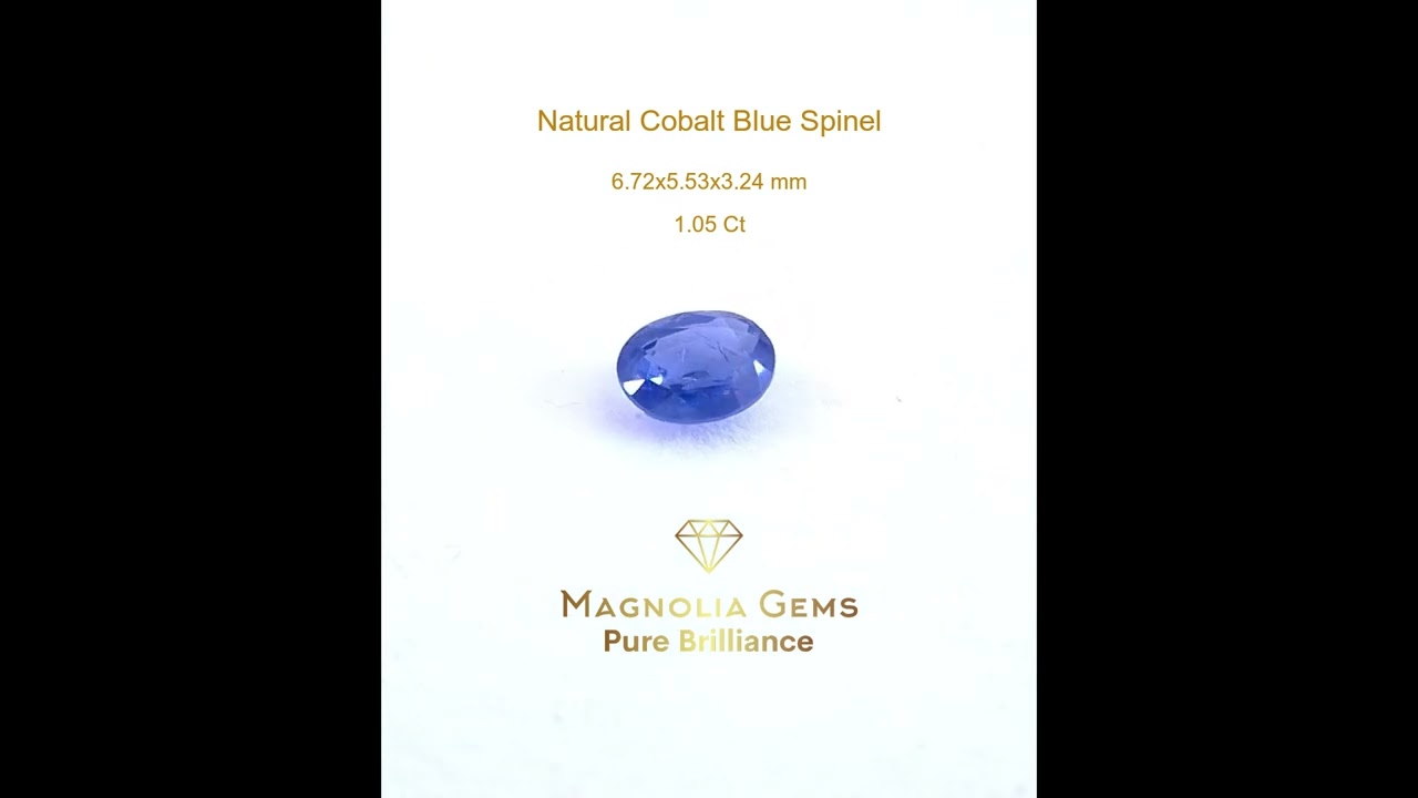 Natural Cobalt Blue Spinel 1.05 ct