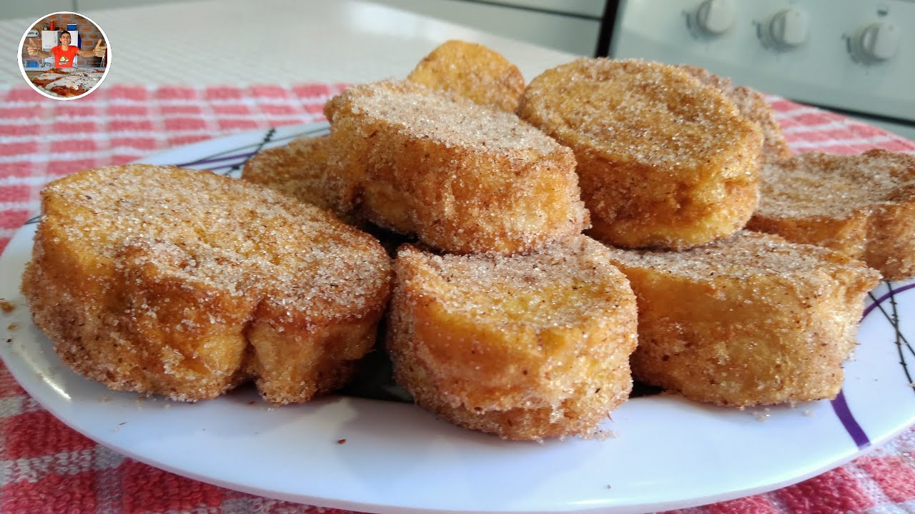 No tires el pan duro !TORREJAS DE PAN Y HUEVO !