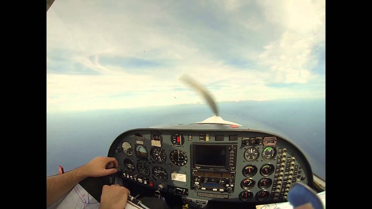 Traversée maritime en avion léger vers la Corse - Propriano
