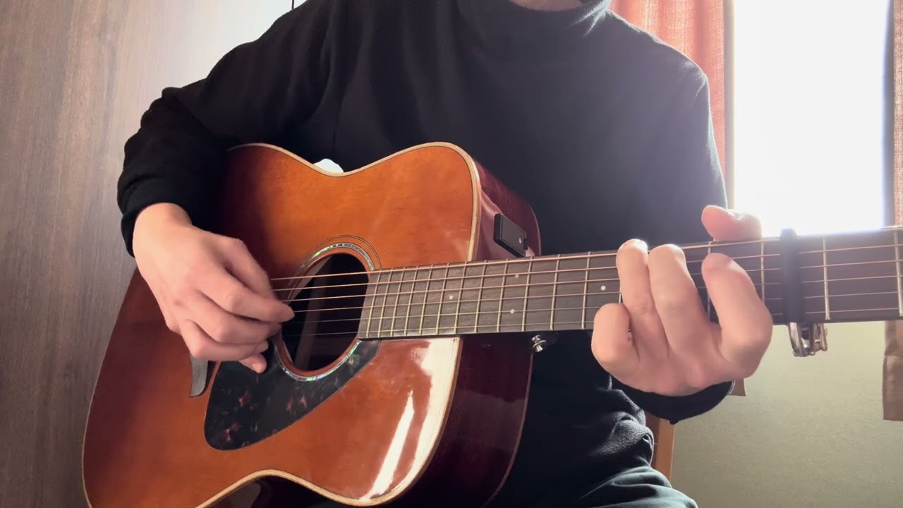 ソロギター初心者　【風になる】　YAMAHA FGX865