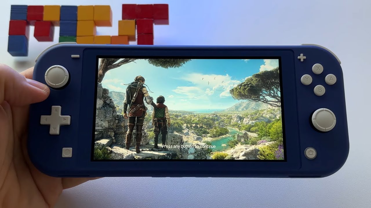 A Plague Tale: Requiem - cloud version | Nintendo Switch Lite handheld gameplay