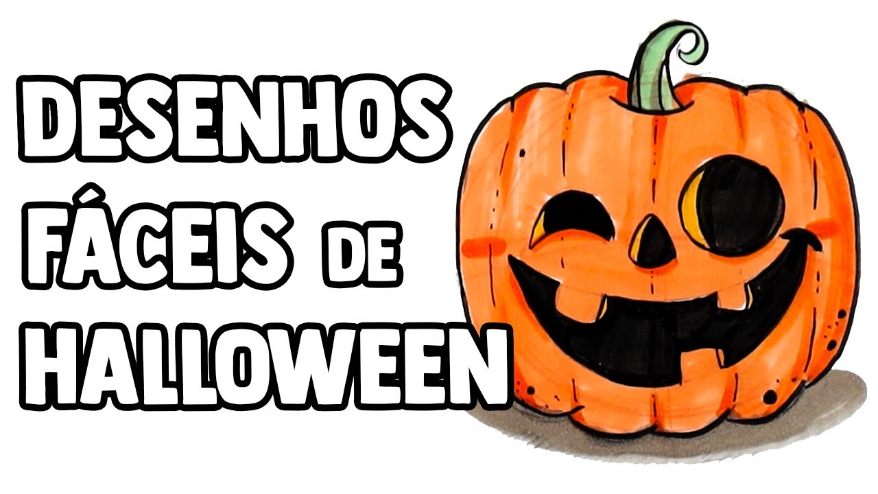 DESENHOS FÁCEIS QUE TODO MUNDO CONSEGUE FAZER - ESPECIAL DE HALLOWEEN