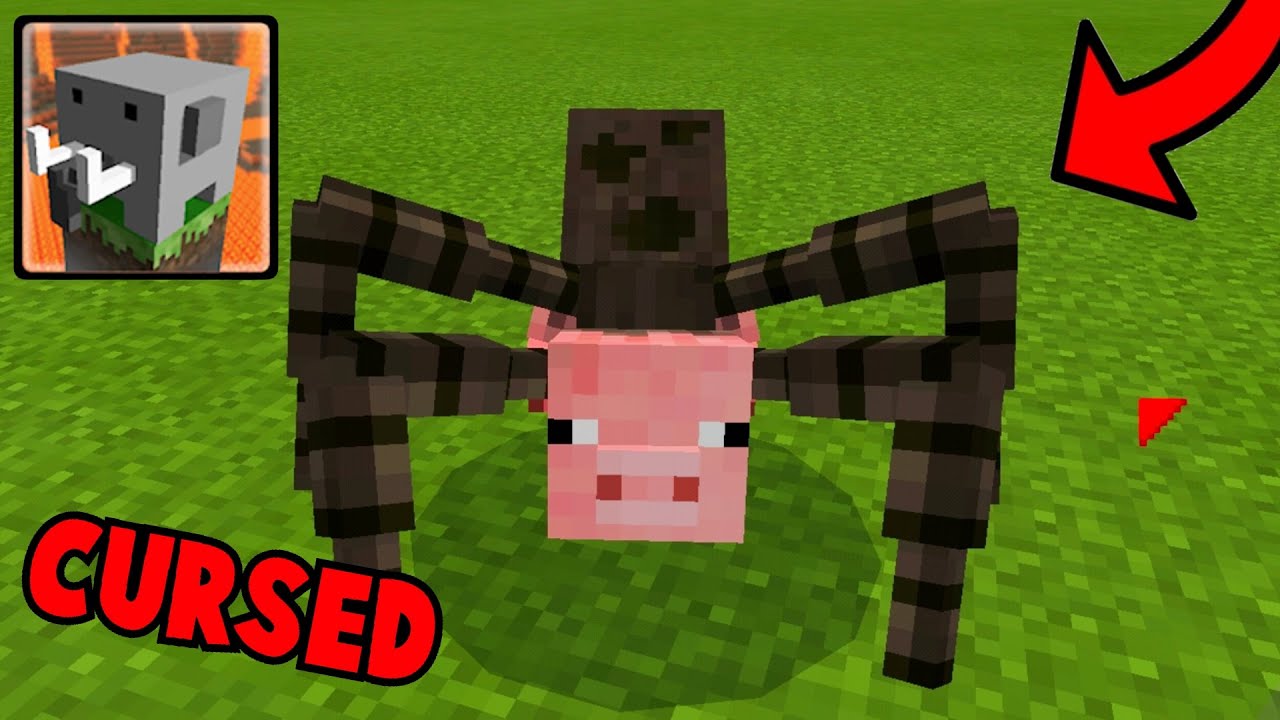 How To Spawn SPIDER - PIG in Craftsman Building Craft (CURSED)