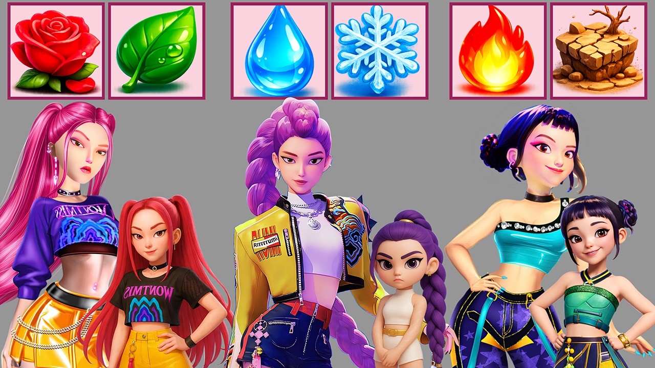 Epic Glow Up! Elemental Family Transformation | Rumi, Mira & Zoey