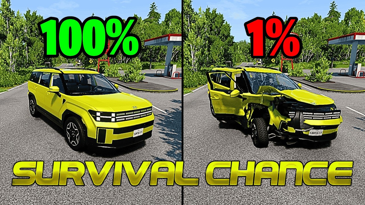Best of Realistic Survival Chance Crashes #15 | BeamNG.drive