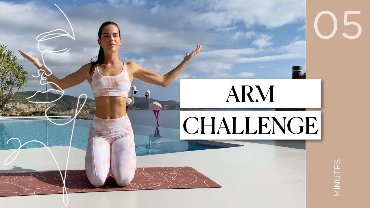 5MIN ARM CHALLENGE - TONE & DEFINE your beautiful arms with me - no equipment | guided by angie