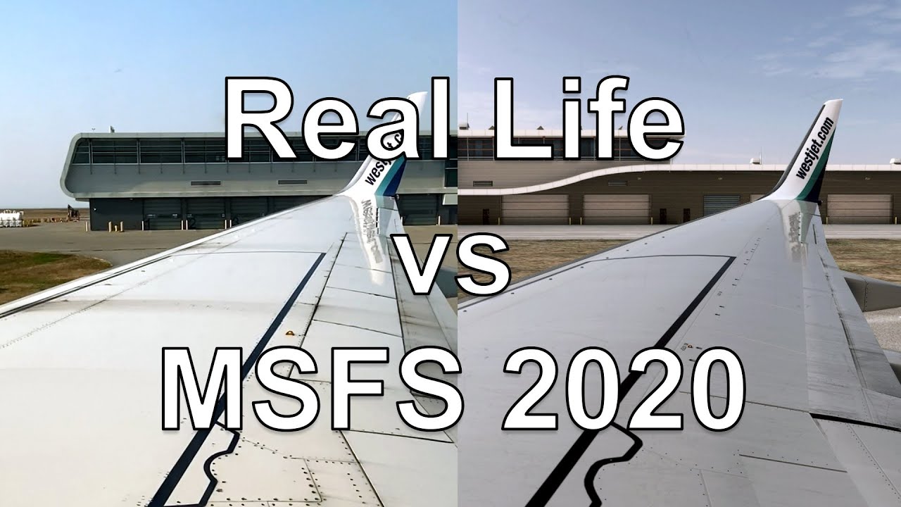Real Life vs Flight Simulator  - MSFS 2020 CYVR Vancouver International 737-700 Landing