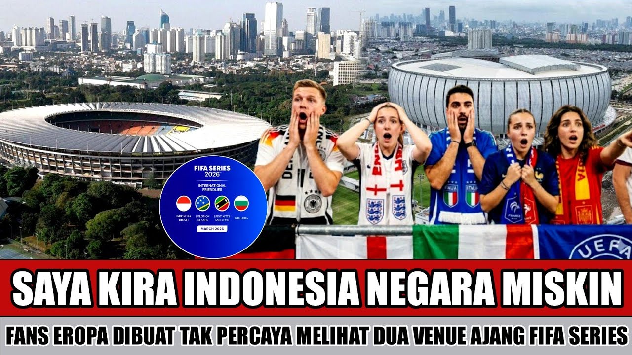 DIBUAT TERCENGANG~SUPORTER NEGARA EROPA KAGET INDONESIA MILIKI STADION MEGAH BERTARAF INTERNASIONAL