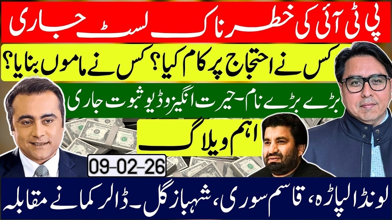 PTI’s Explosive List Released — Who Worked for the Protest, Who didn’t ? Gill, Suri, Londa & Dollars