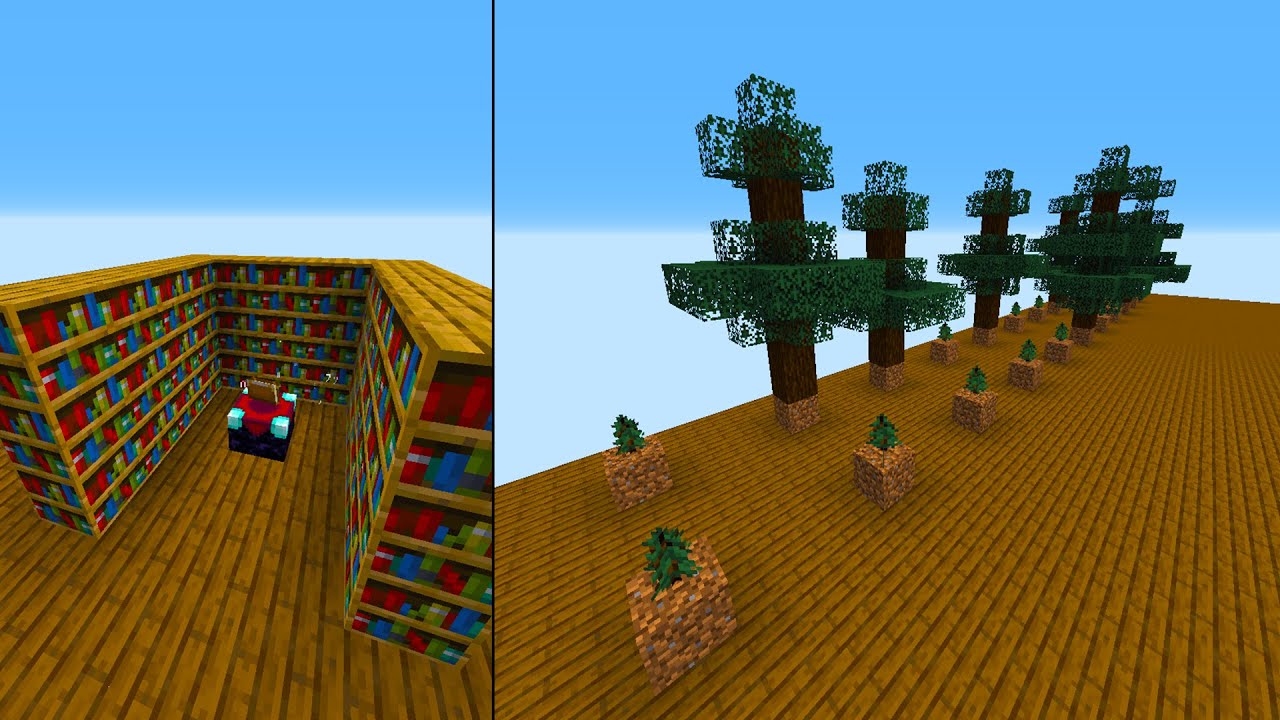 TREE FARM BOUWEN & EINDELIJK ENCHANTEN - Minecraft Skyblock 1.16