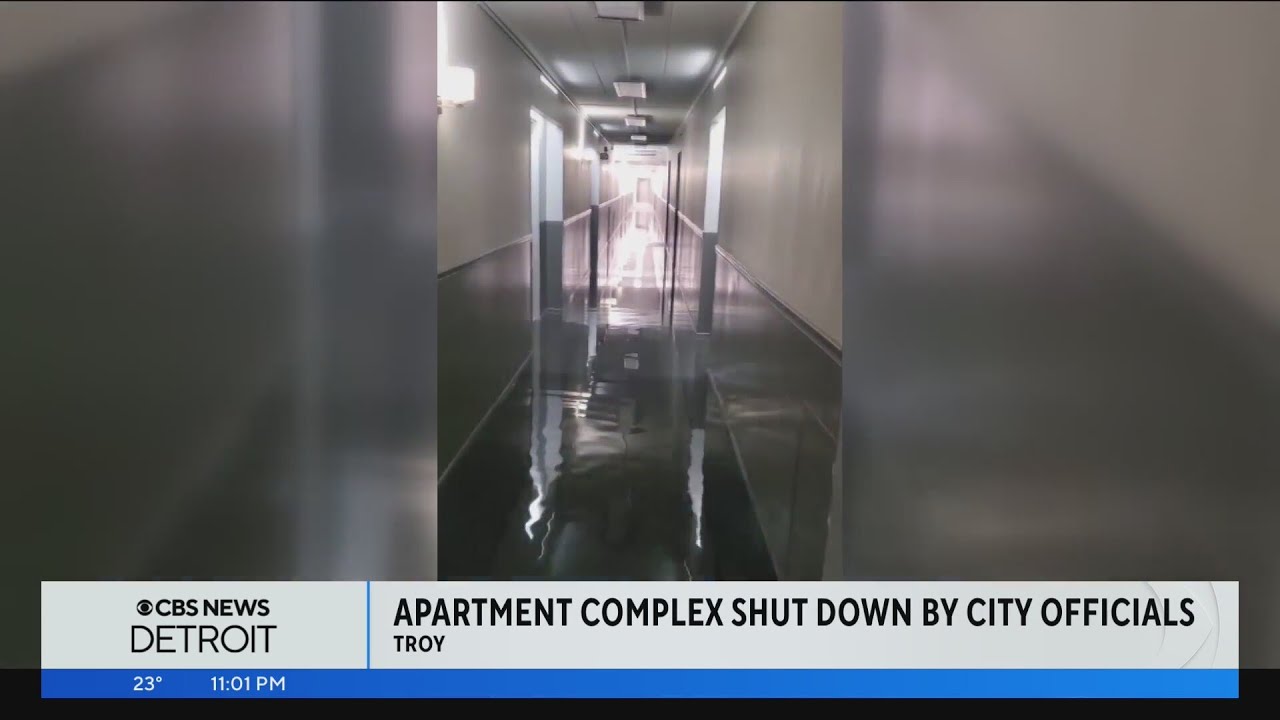 Troy apartment complex shutting down by city officials due to no heat, burst pipes
