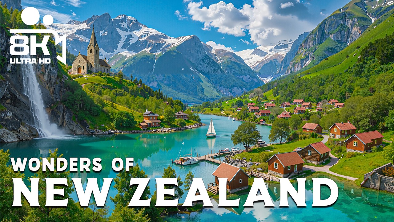 Wonders of New Zealand – Explore Fiords, Glaciers, and Vibrant City Life | Travel Video 4K