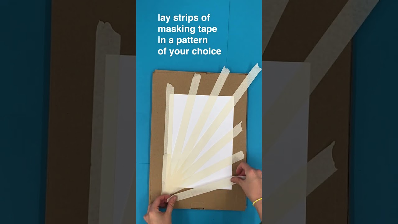 Masking Tape Art | Art Club #shorts