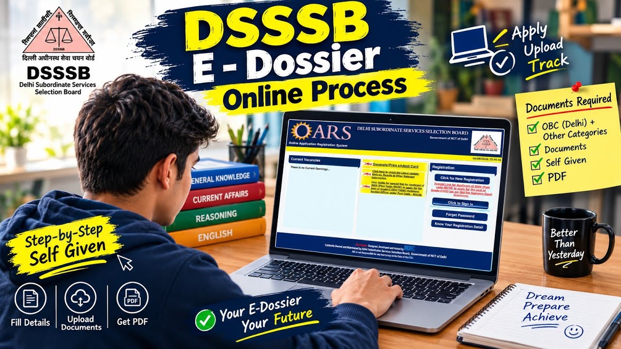 DSSSB E Dossier MTS 812/24  Full Process Online #dsssb #edossier #mts #online #812/24 #dassgrade4