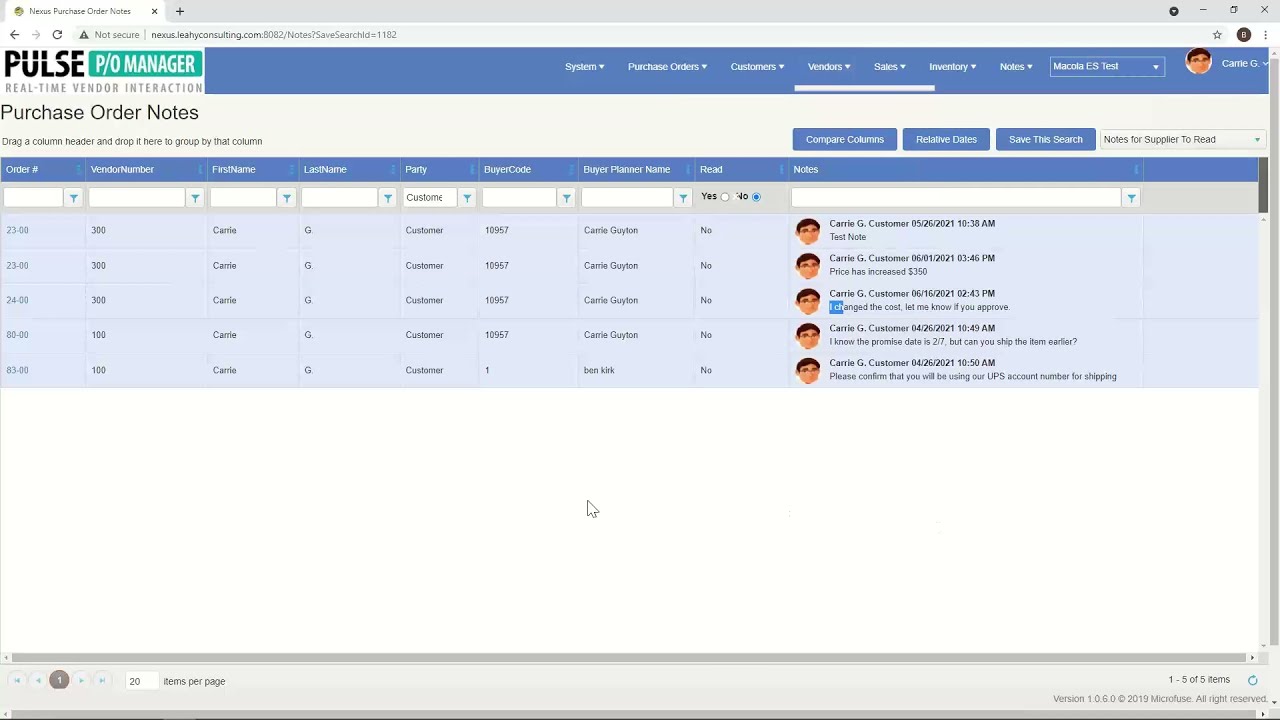 PULSE Purchase Order Manager Web Portal Webinar June 2021