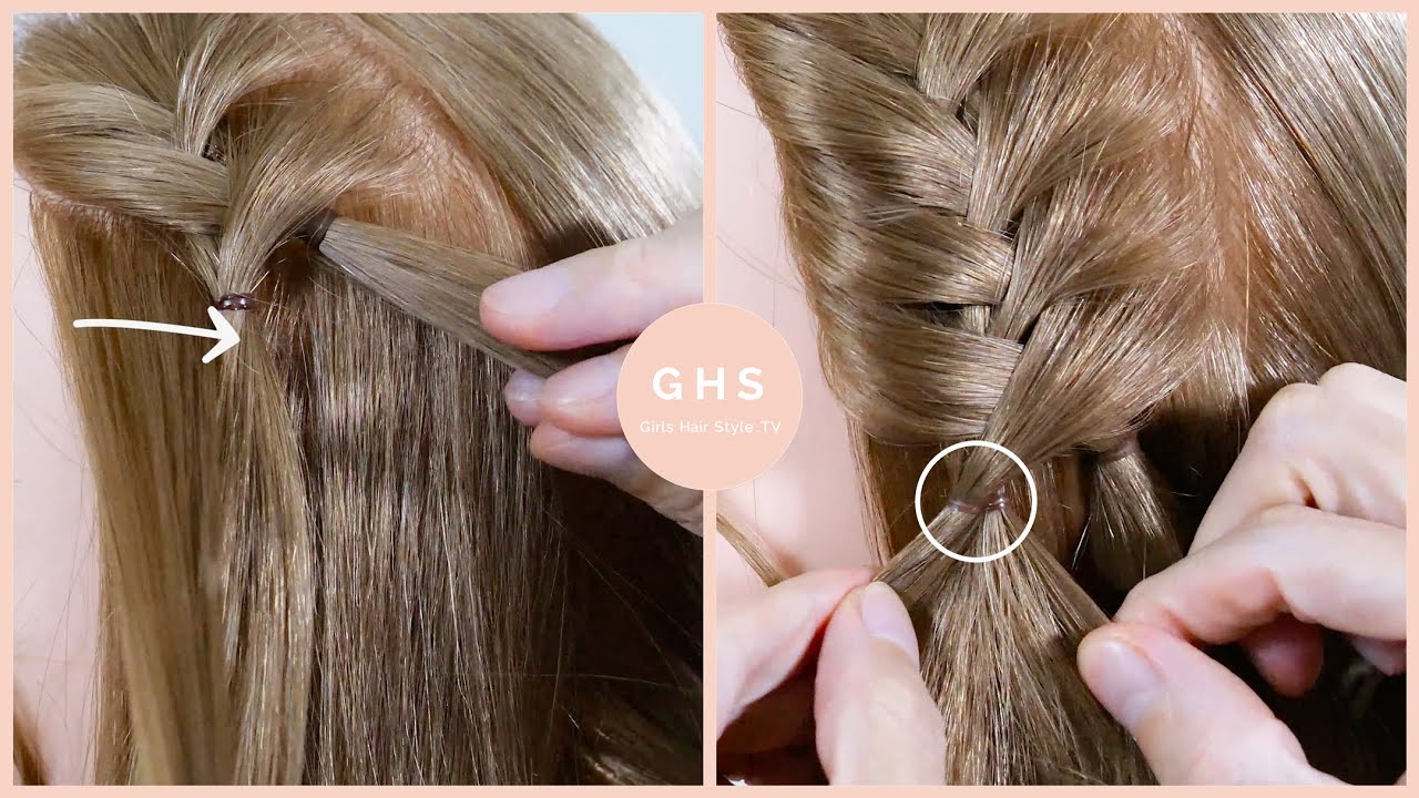 【ヘアゴムで結ぶ】簡単に横の髪を編み込みできるやり方