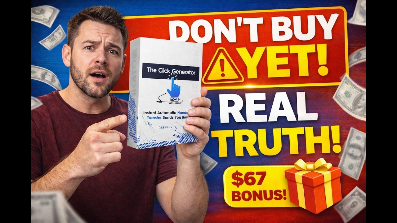 The Click Generator Review ⚠️ Don&rsquo;t Buy Until You Watch This! (Real Results + Bonuses)