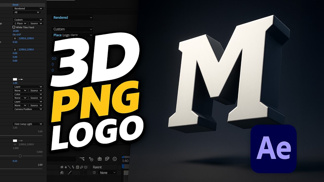 How to Make a 3D Logo from any PNG in After Effects (Fast & No Plugins)