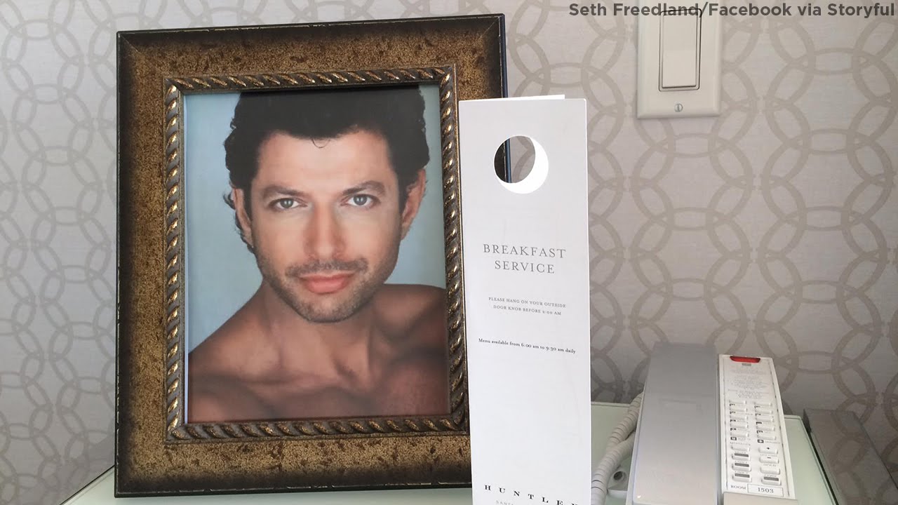 Hotel guest requests Jeff Goldblum photos and gets exactly that