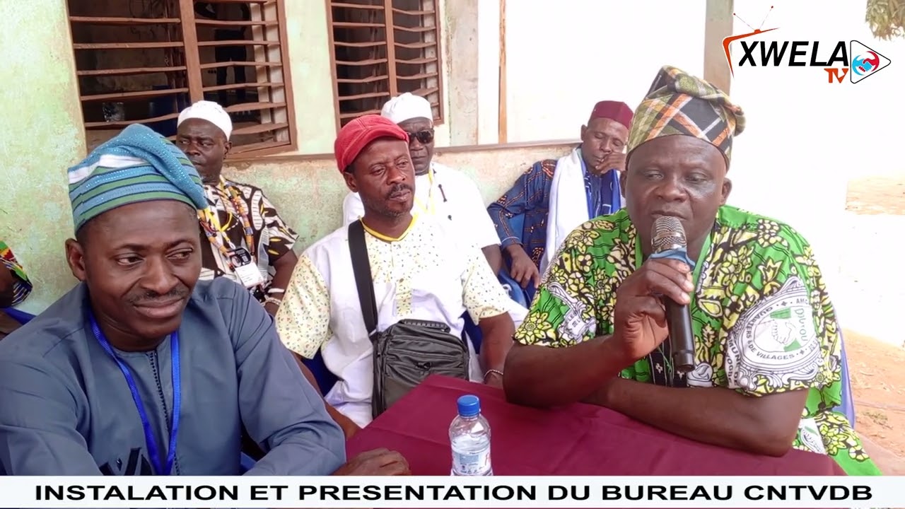 Installation et présentation du bureau national de CNTVDB à la population. 