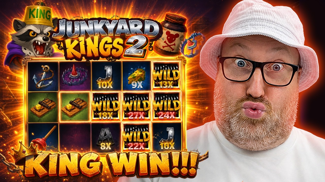 КРУПНЫЙ ВЫИГРЫШ НА НОВОМ СЛОТЕ JUNKYARD KINGS 2
