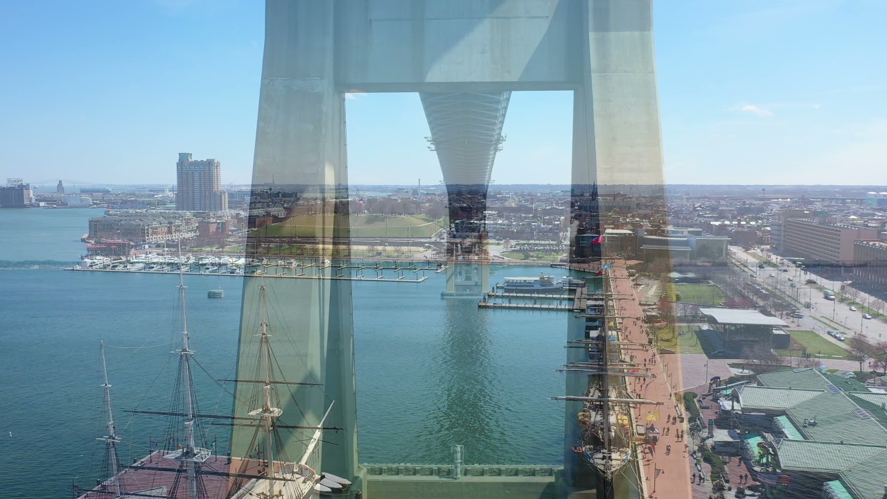 Baltimore Skyline: Drone Compilation of Inner Harbor, Key Bridge, Fort Carroll, Downtown & City Hall