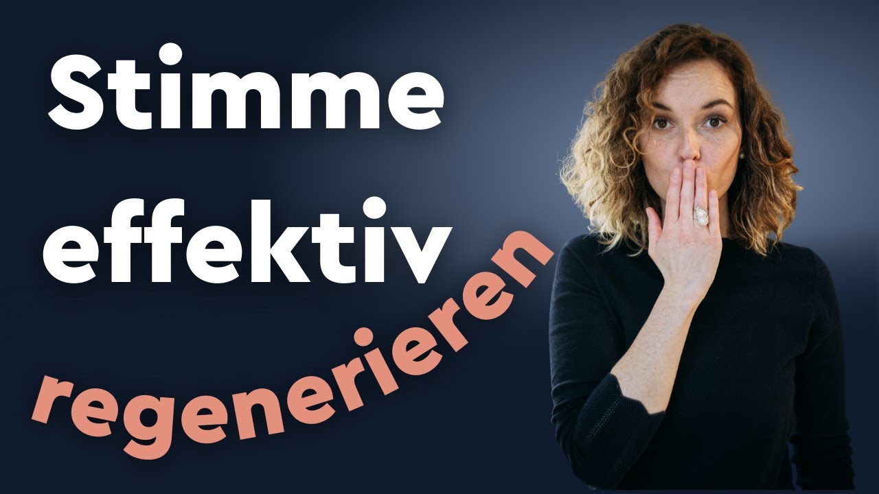 Stimme regenerieren! So regenerierst du schnell mit diesen Übungen