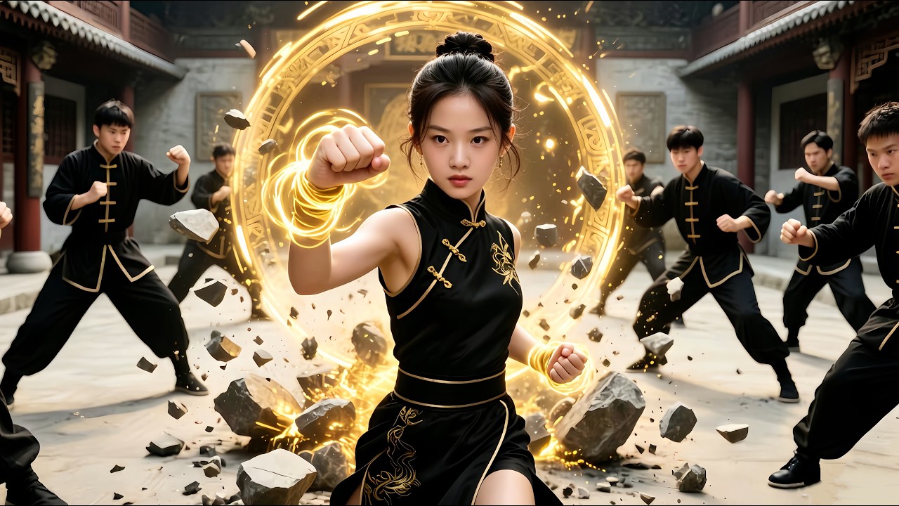 爺爺嫌孫女是女娃不願傳授武功，殊不知她是天生神力的武學奇才，僅凴掌風就擊碎了無人能破的千斤巨石，狠狠打臉“女不如男”的舊觀念，驚艷衆人~ #全集短劇 #逆袭 #爽剧 #豪门 #shortdramas
