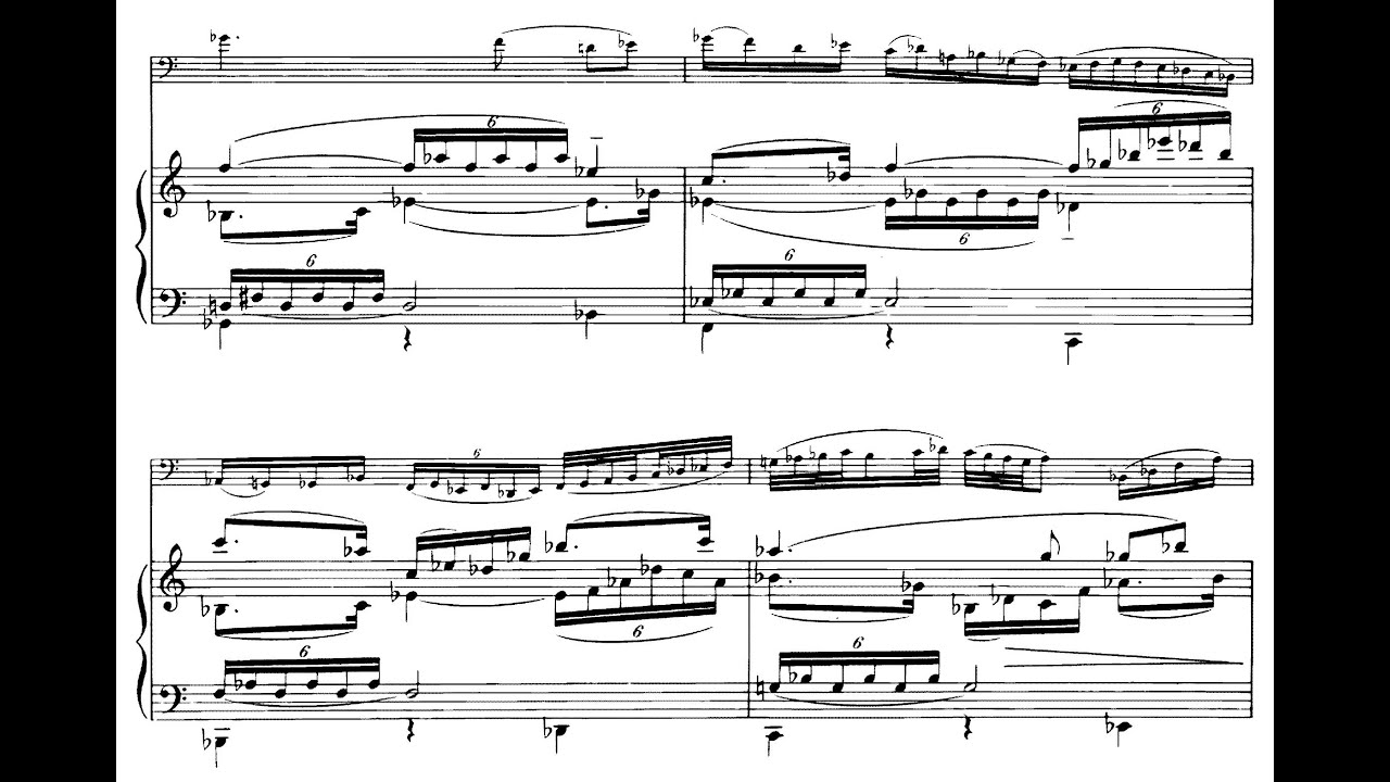 Darius Milhaud - Cello Concerto, Op. 134 (1934) [Score-Video]
