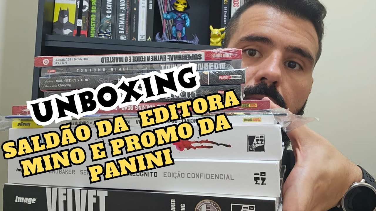 UNBOXING INSANO! Saldão da Mino + Promoção da Panini! #hqs #comics #manga #unboxing #quadrinhos