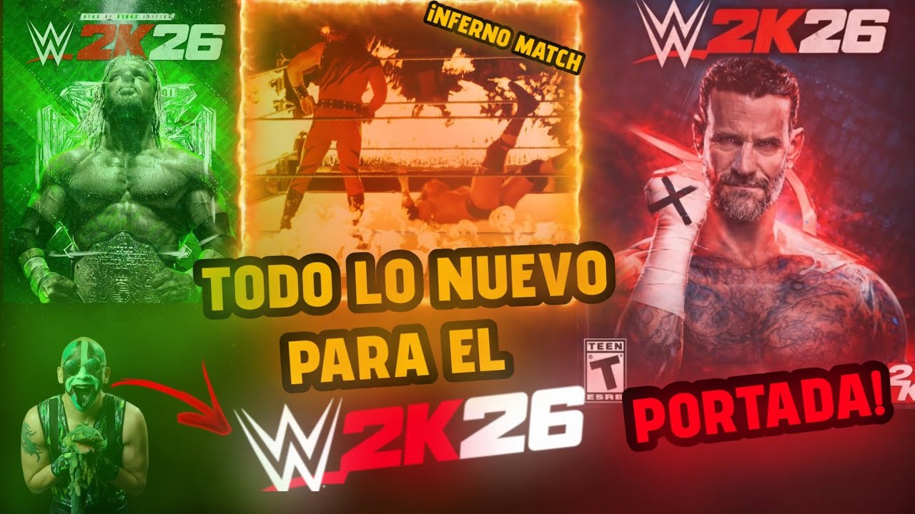WWE 2K26: Fecha de salida, Nuevos luchadores, Portadas, Ediciones, Dlc, TODO LO NUEVO