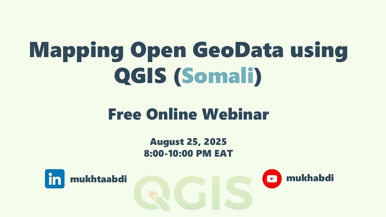 Mapping Open Geodata using QGIS (Af-Soomaali)