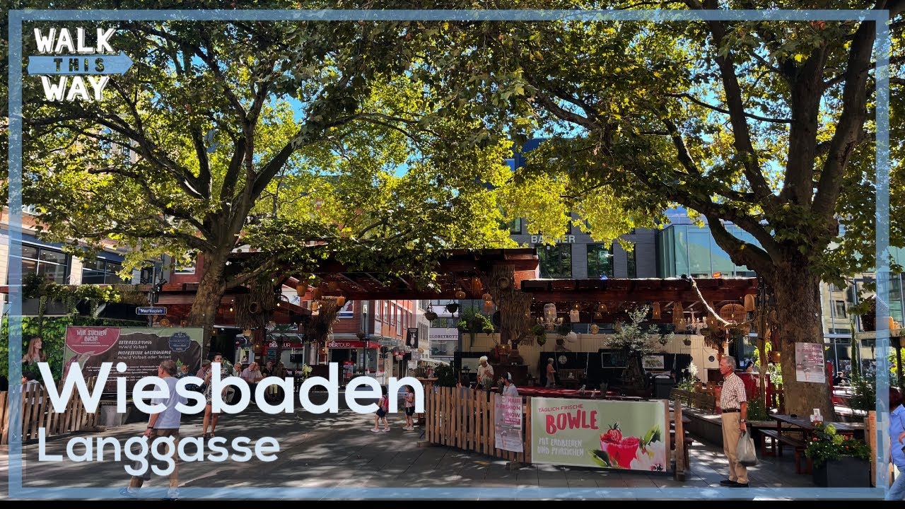 Wiesbaden (August 2022) Walking Tour 4K