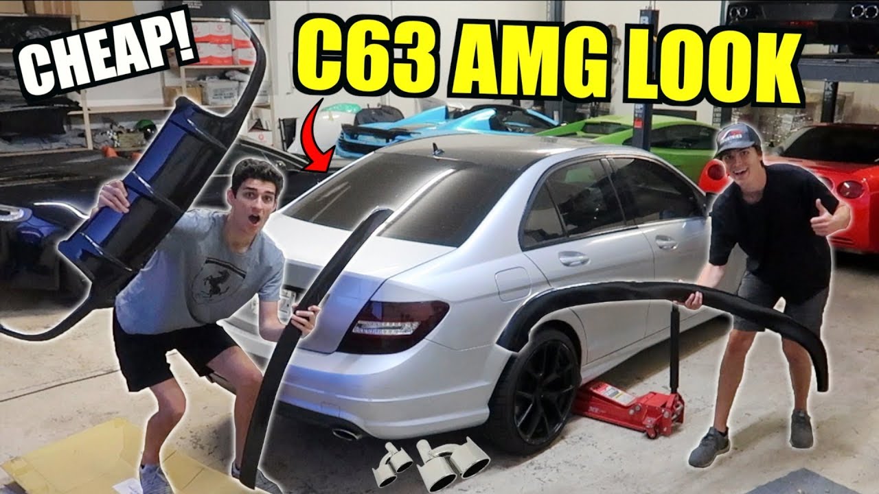 Making Our 6-Speed Mercedes C300 Look Like a C63 AMG for CHEAP!